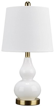Makana Table Lamp White - Lifestyle Furniture