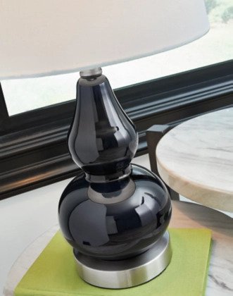 Makana Table Lamp Navy - Lifestyle Furniture
