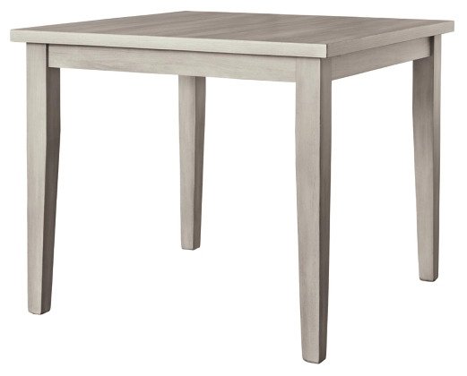 square dining table in weathered gray Dining Set - Lifestyle Furniture