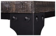 Finished with a high degree of distressing and handcrafted rivet head accents, it will add rustic character to your living space - Lifestyle Furniture