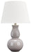Featuring a grey finish, this lamp will add a touch of elegance to any decor. The metallic details provide an accentuating look to the overall design - Lifestyle Furniture