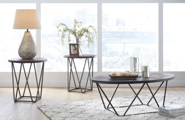 This three-piece occasional table set has a clean modern look suitable for any room in your house - Lifestyle Furniture