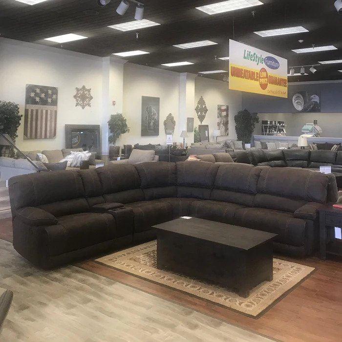 Chester Brown Sectional - Lifestyle Furniture