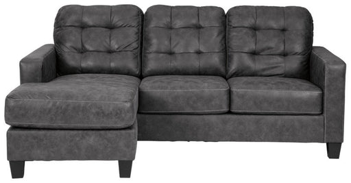 Cuddle up with your loved one on this contemporary, left-side-facing sofa sleeper.