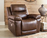  comfortable, handsome power recliner in a brown finish, its power reclining features let you relax, unwind and enjoy yourself - Lifestyle Furniture