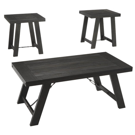 This 3 PCs set in a black finish will bring you a modern and comfortable sensation in the living room. The sturdy legs provide a reliable base support for the table top, durable for years to come. 