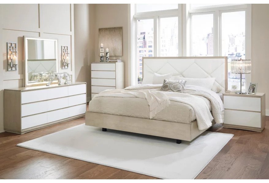 Wendy Panel Bed with Dresser and Mirror - Lifestyle Furniture