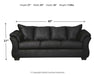 Spencer Black Full Sleeper - Lifestyle Furniture
