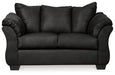 Spencer Black Loveseat - Lifestyle Furniture