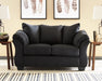 Spencer Black Loveseat - Lifestyle Furniture