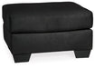 Spencer Black Ottoman - Lifestyle Furniture