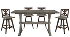 Fayette Counter Height Black/Grey - Lifestyle Furniture