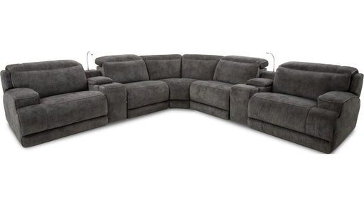 The Knights sectional features a chaise style seat design for maximum comfort.