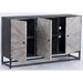 Astral Plains Reclaimed 3 Door Accent Cabinet - Grey Wash - Lifestyle Furniture