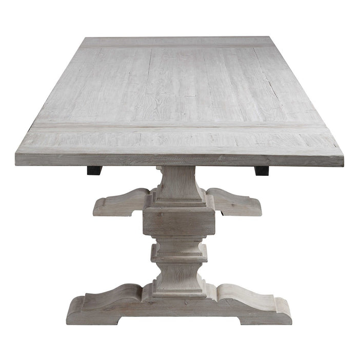 Extendable Large Pine Wood Dining Table - Lifestyle Furniture