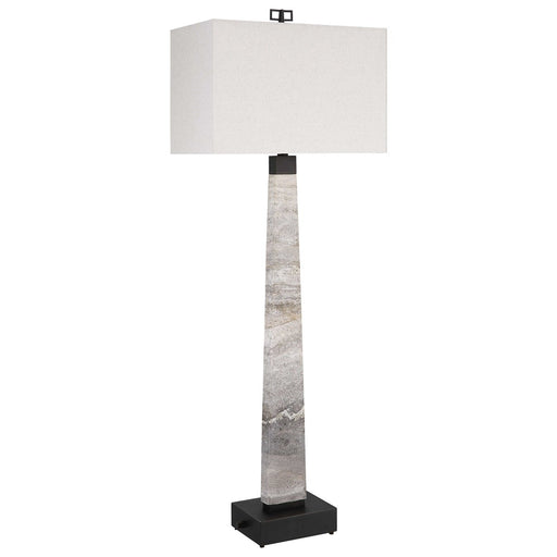 Spire Buffet Lamp - Rustic Gray Stone/Bronze - Lifestyle Furniture