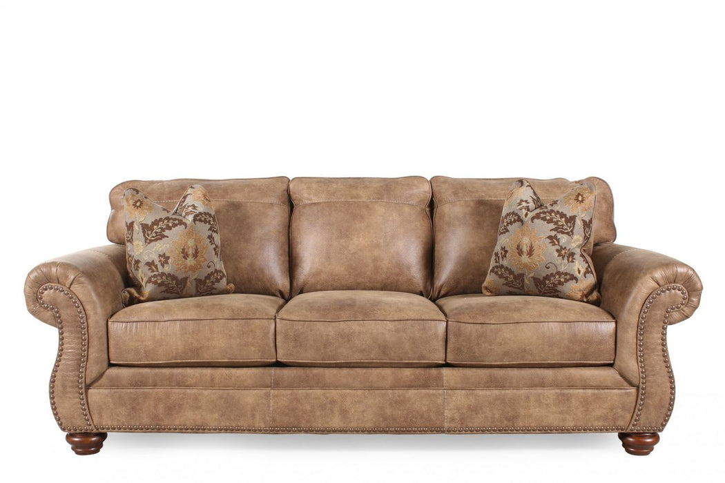 Aberdeen has been crafted with a brown finish and features rolled arms for an inviting appearance - Lifestyle Furniture